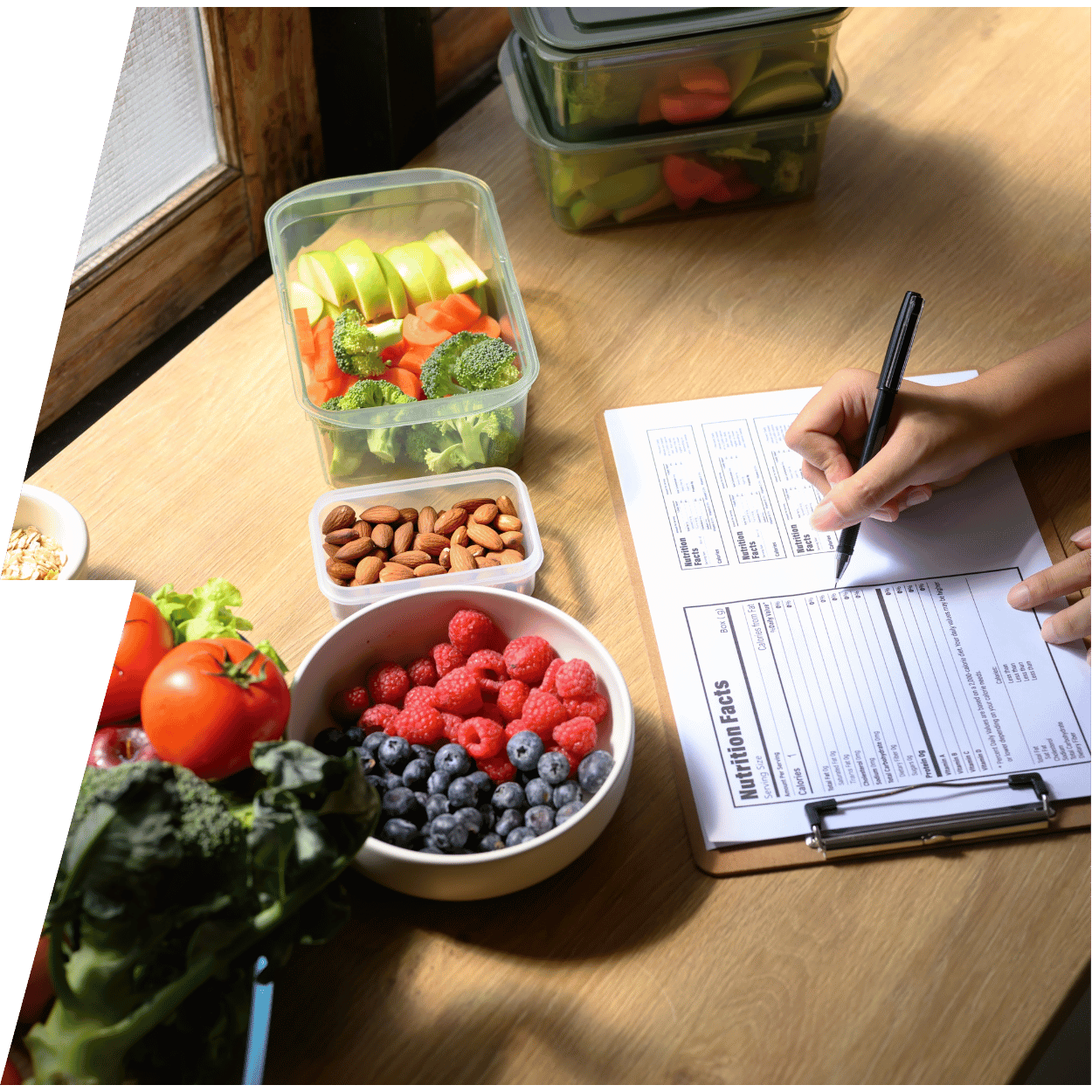Nutriční terapeut zapisuje kcal Nutriční terapeut zapisuje kcal